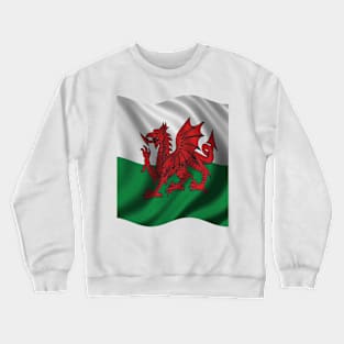 Y Ddraig Goch Welsh Flag Crewneck Sweatshirt